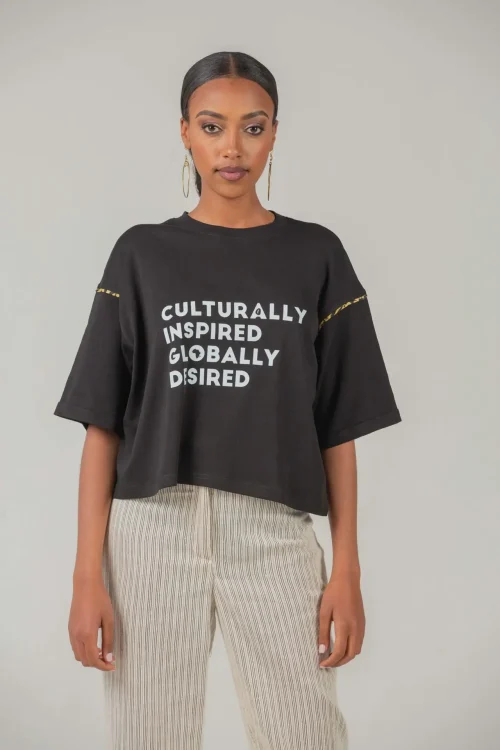 CULTURALLY INSPIRED GLOBALLY DESIRED T-Shirt -Short